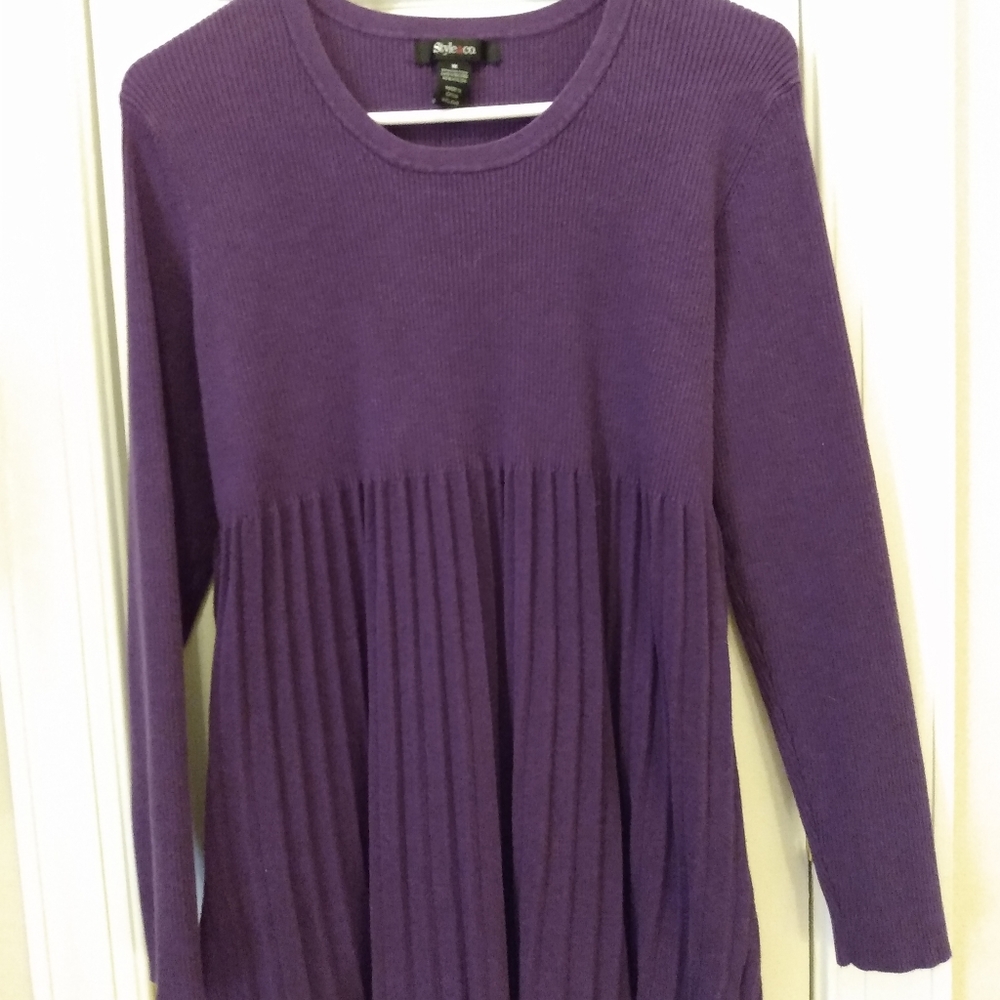 Purple Sweater by Style & Co., size Medium